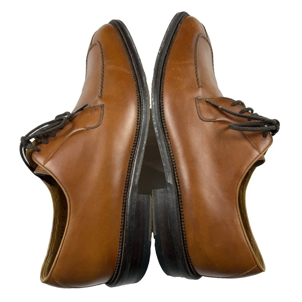Magnanni Brown Leather Spilt Toe Derby Shoes Men's Size 10 D #8114 Made in Spain